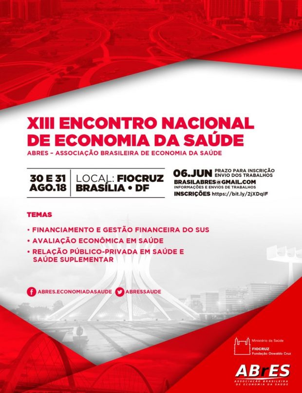 XIII Encontro Nacional de Economia da Saúde
