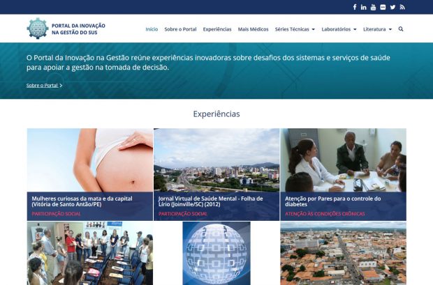 Nova plataforma do Portal da Inovação na Gestão do SUS